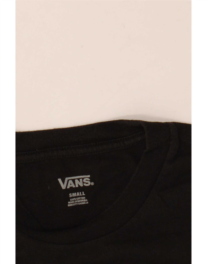 Vans Herre T-Shirt Top Lille Sort Bomuld