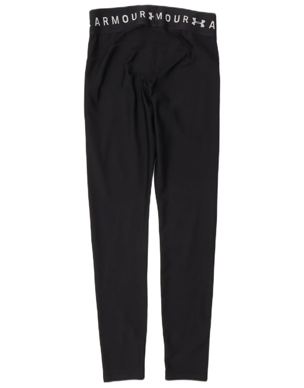 Under Armour Womens Heat Gear Grafiske Leggings UK 12 Medium Black