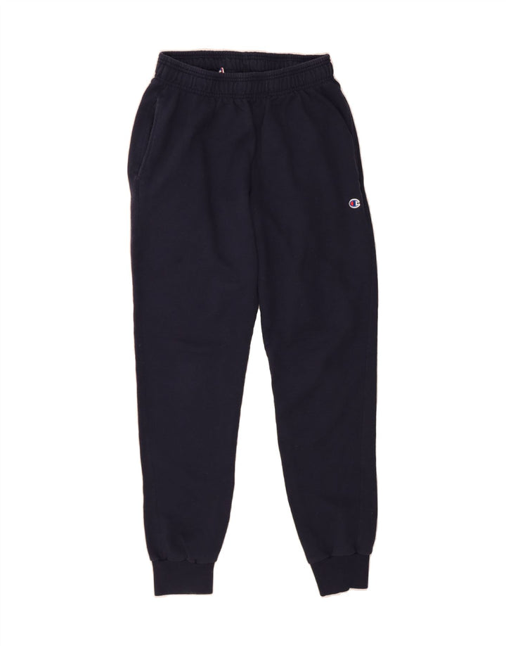 CHAMPION Mens Tracksuit Trousers Joggers Medium Navy Blue Cotton Vintage Champion and Second-Hand Champion from Messina Hembry 