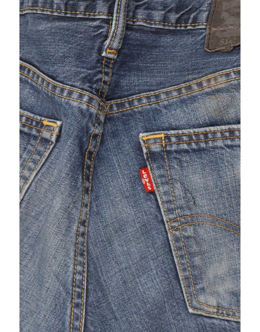Levi's Herre 514 lige jeans W32 L32 blå bomuld