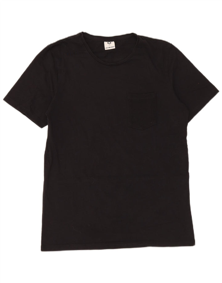 JACK & JONES Herre Grafisk T-Shirt Top XL Sort