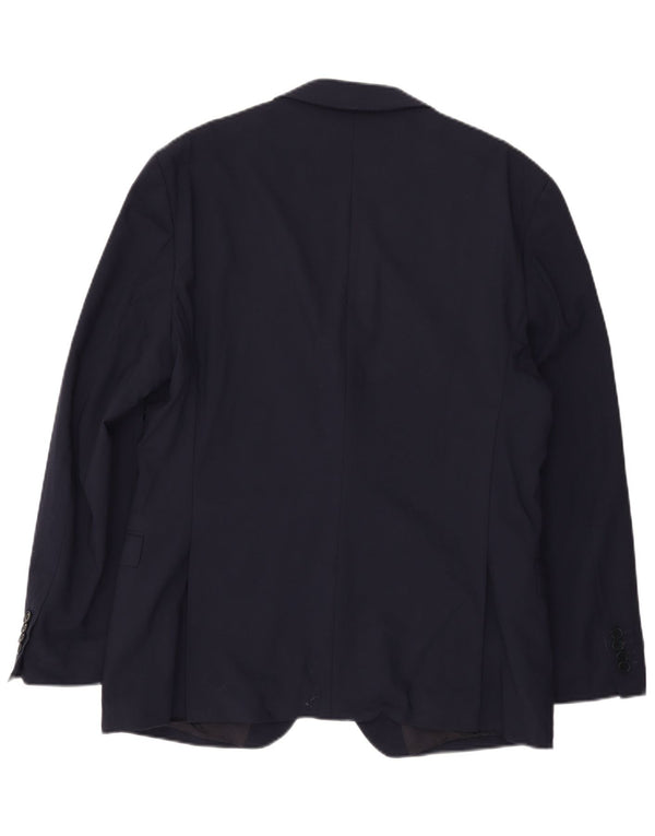 Ted Baker Herre Slim Fit 2-knaps blazerjakke UK 46 3XL Marineblå Uld