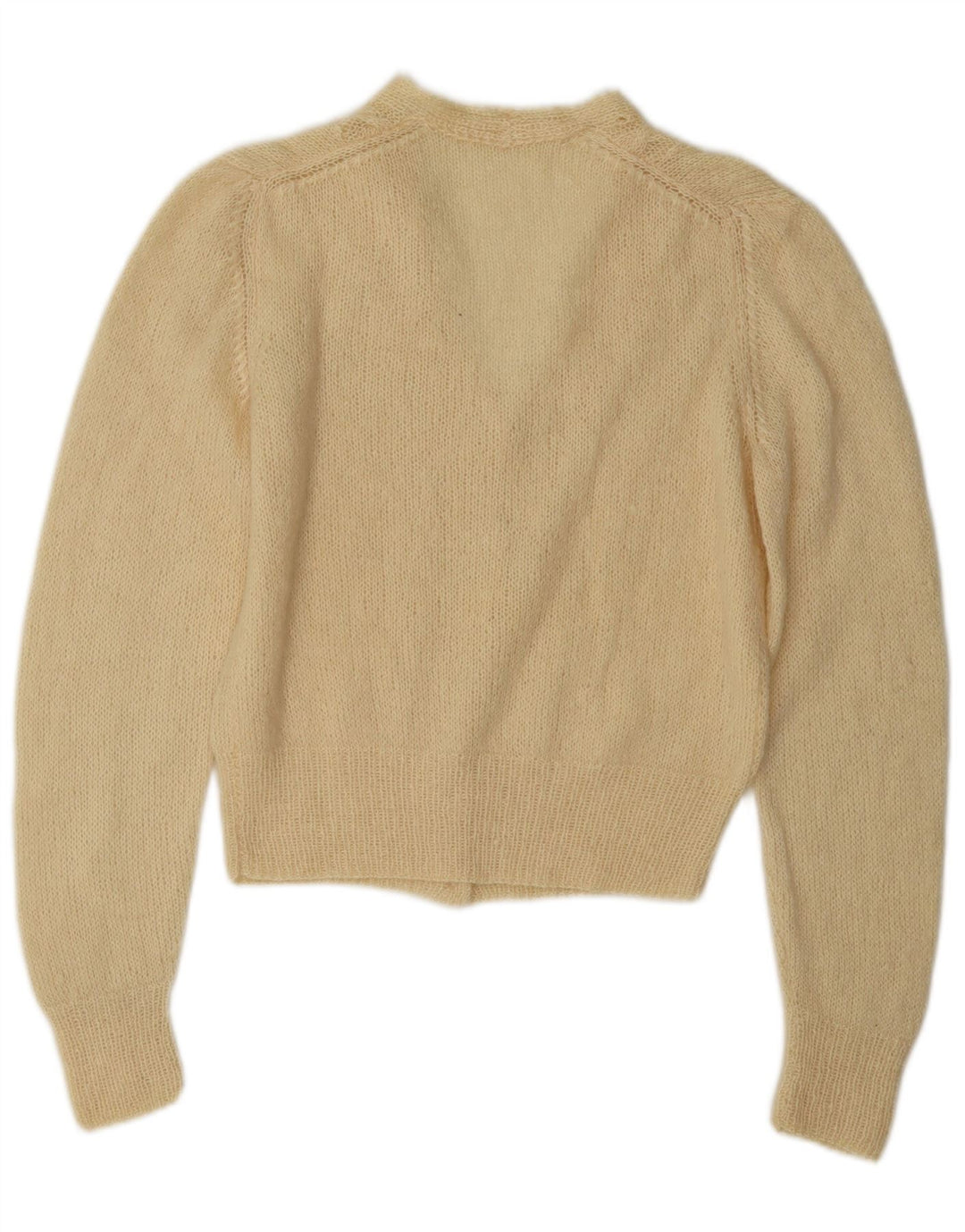 Vintage dame cardigan sweater UK 12 Medium Off White