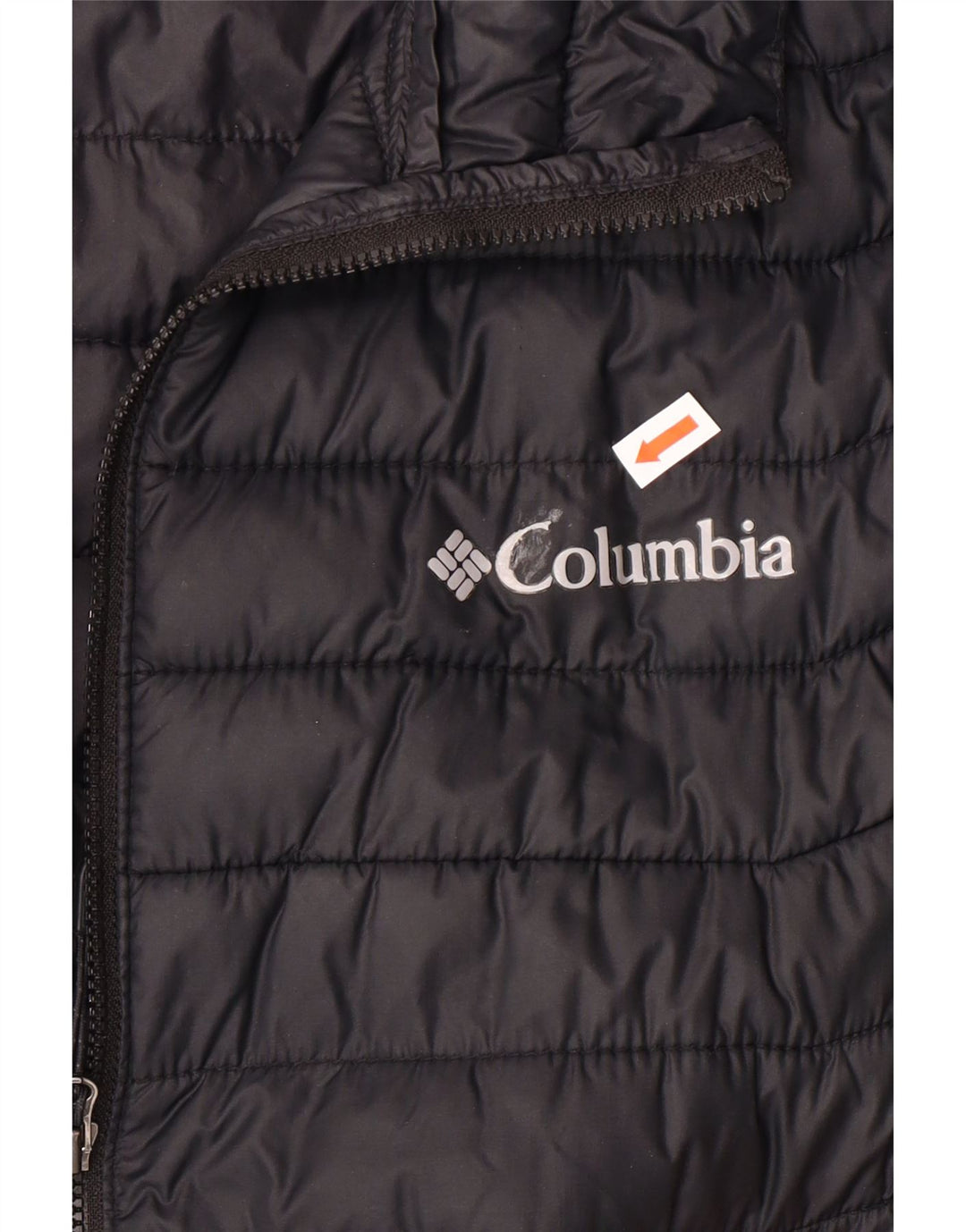 COLUMBIA Polstret Gilet til mænd UK 40 Stor sort nylon