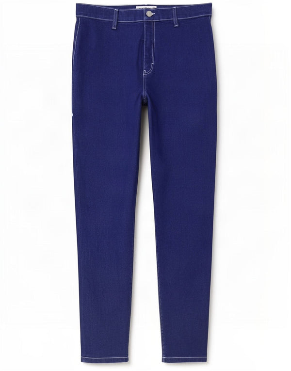 Topshop Dame Joni Slim Jeans W34 L29 Blå Bomuld