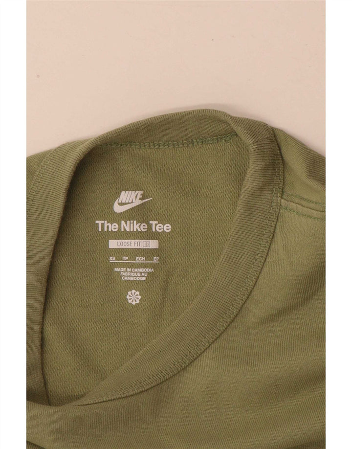 Nike Herre Loose Fit Top Langærmet XS Grøn