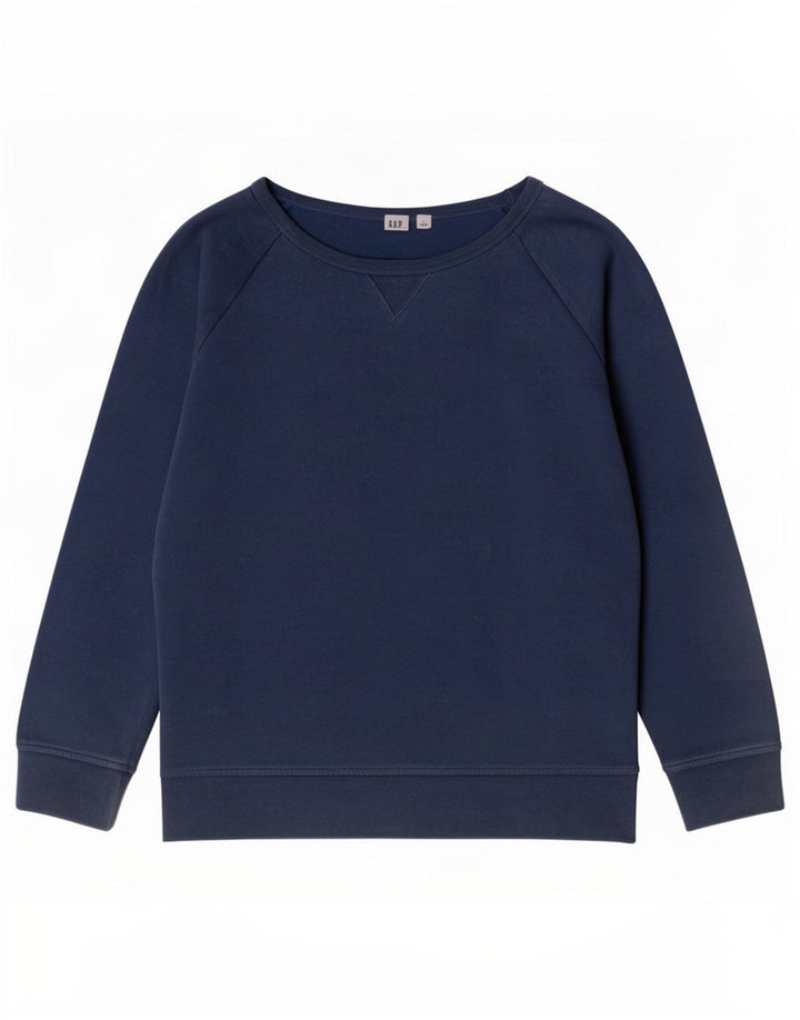 Gap Dame Sweatshirt Jumper UK 14 Medium Blue Cotton