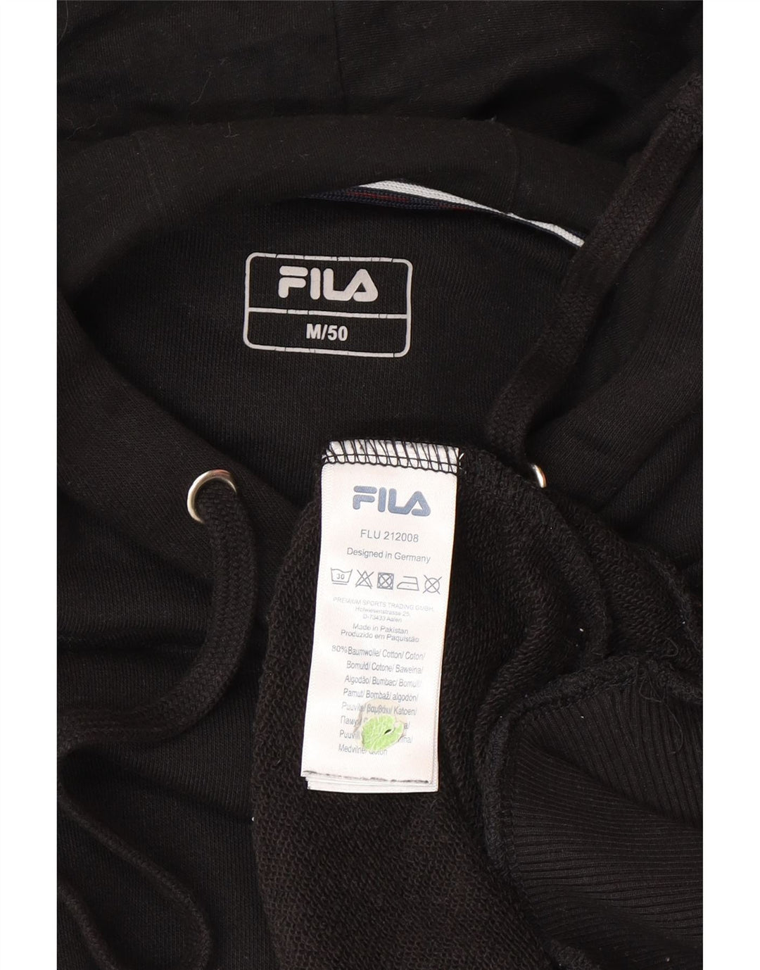 Fila Hættetrøje til mænd IT 50 Medium Sort Bomuld