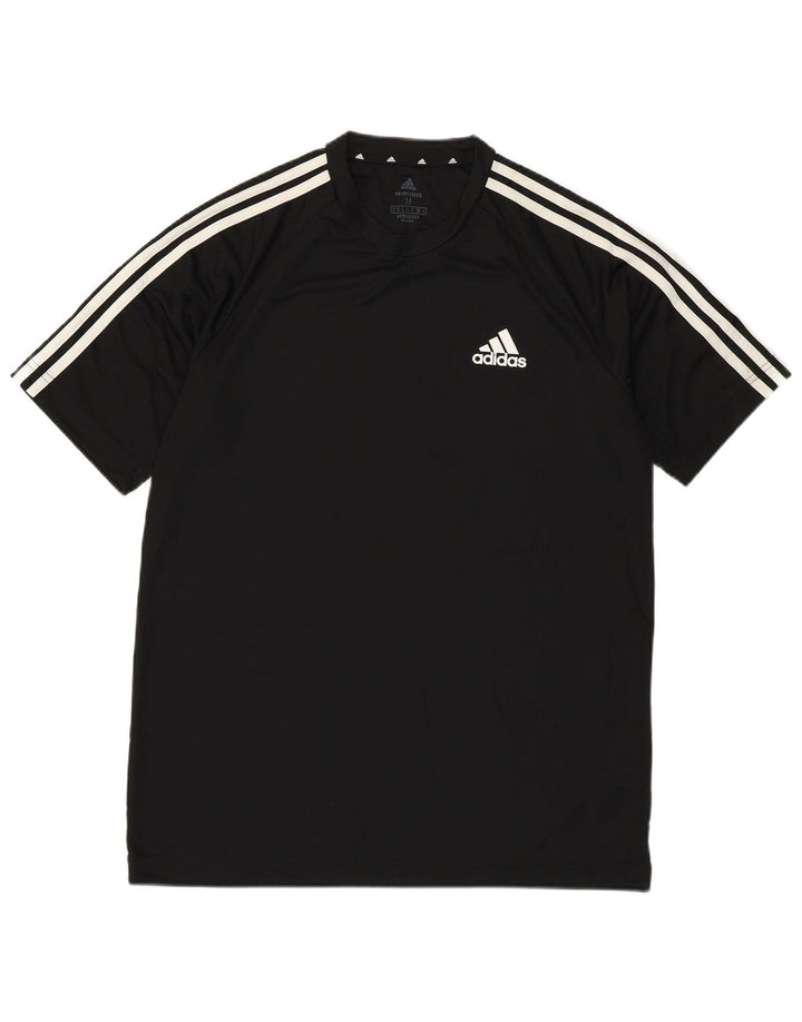Adidas Herre Aeroready T-Shirt Top Medium Sort Polyester