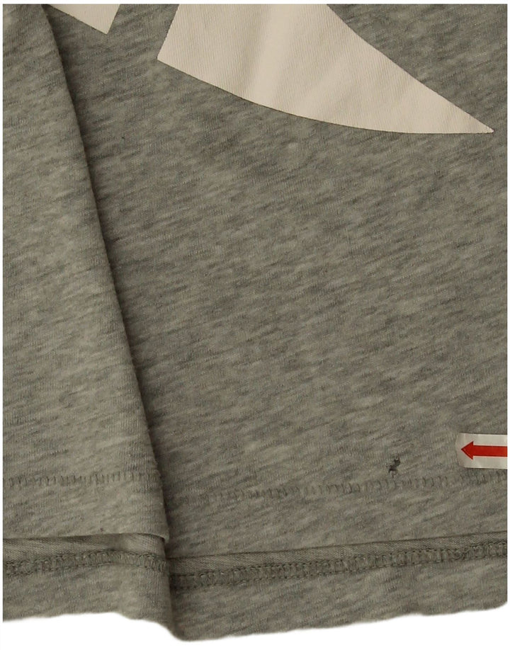 Nike Dame Oversized grafisk T-shirt Top UK 16 Large Grå Flecked