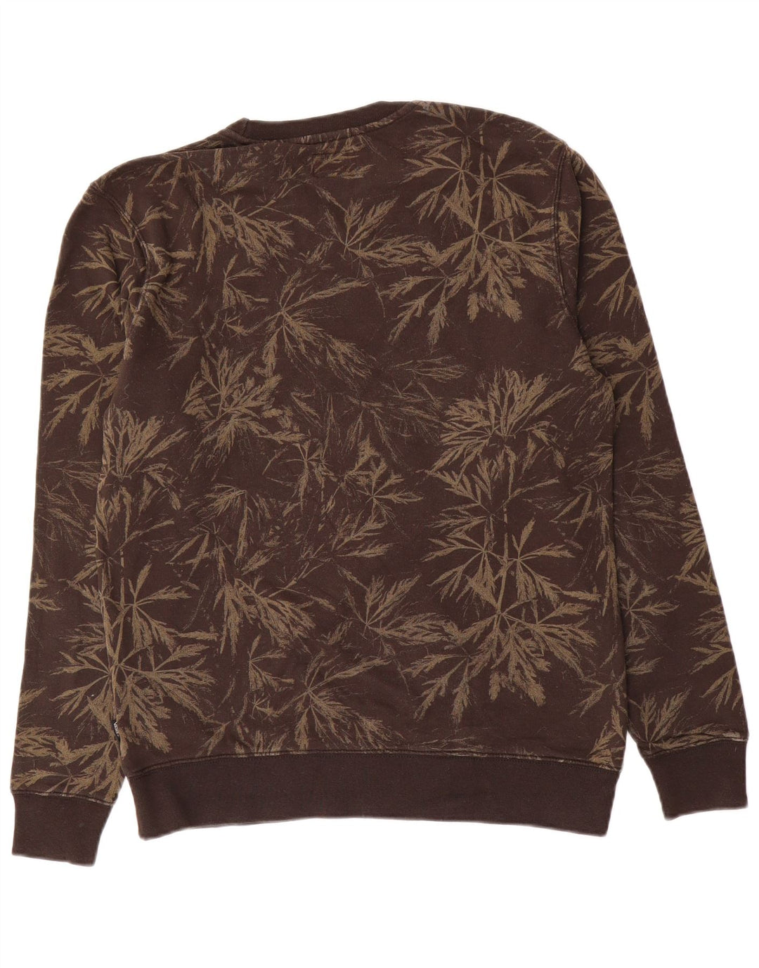 Vans Herre Grafisk Sweatshirt Jumper Lille Brun Blomsterbomuld