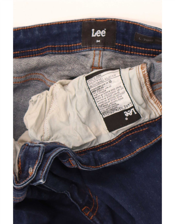 Lee Dame Slim Jeans W34 L32 Blå Bomuld
