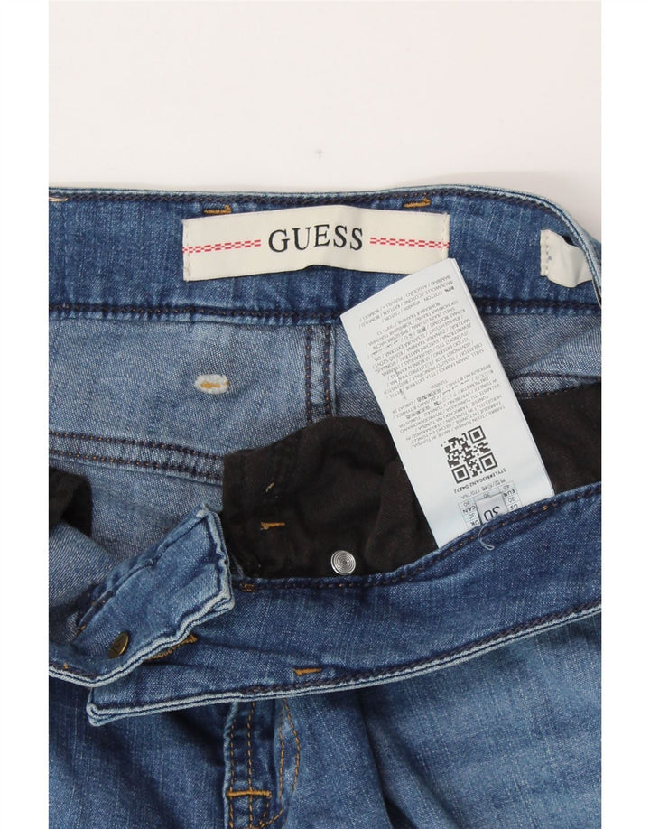 GUESS Straight Jeans til kvinder W30 L31 Blå Bomuld