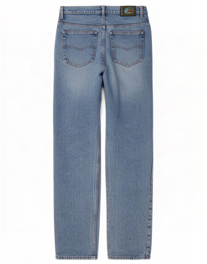 Base 92 Herre grafiske tilspidsede jeans IT 48 Medium W32 L34 Blå Bomuld