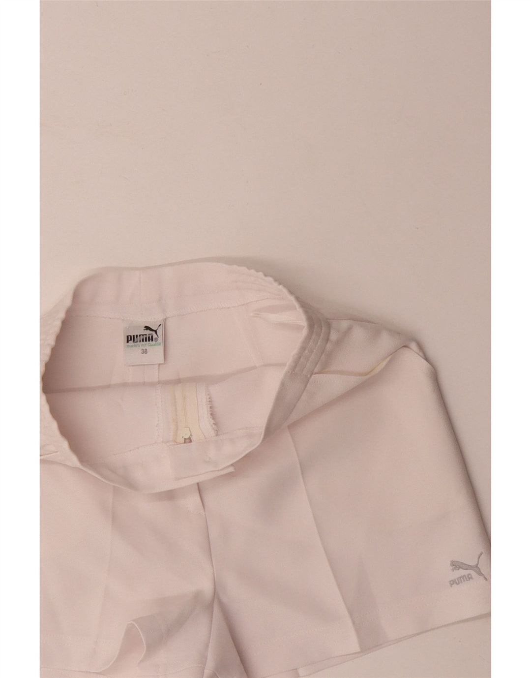 Puma Chino Shorts med høj talje til kvinder EU 38 Medium W26 Hvid polyester