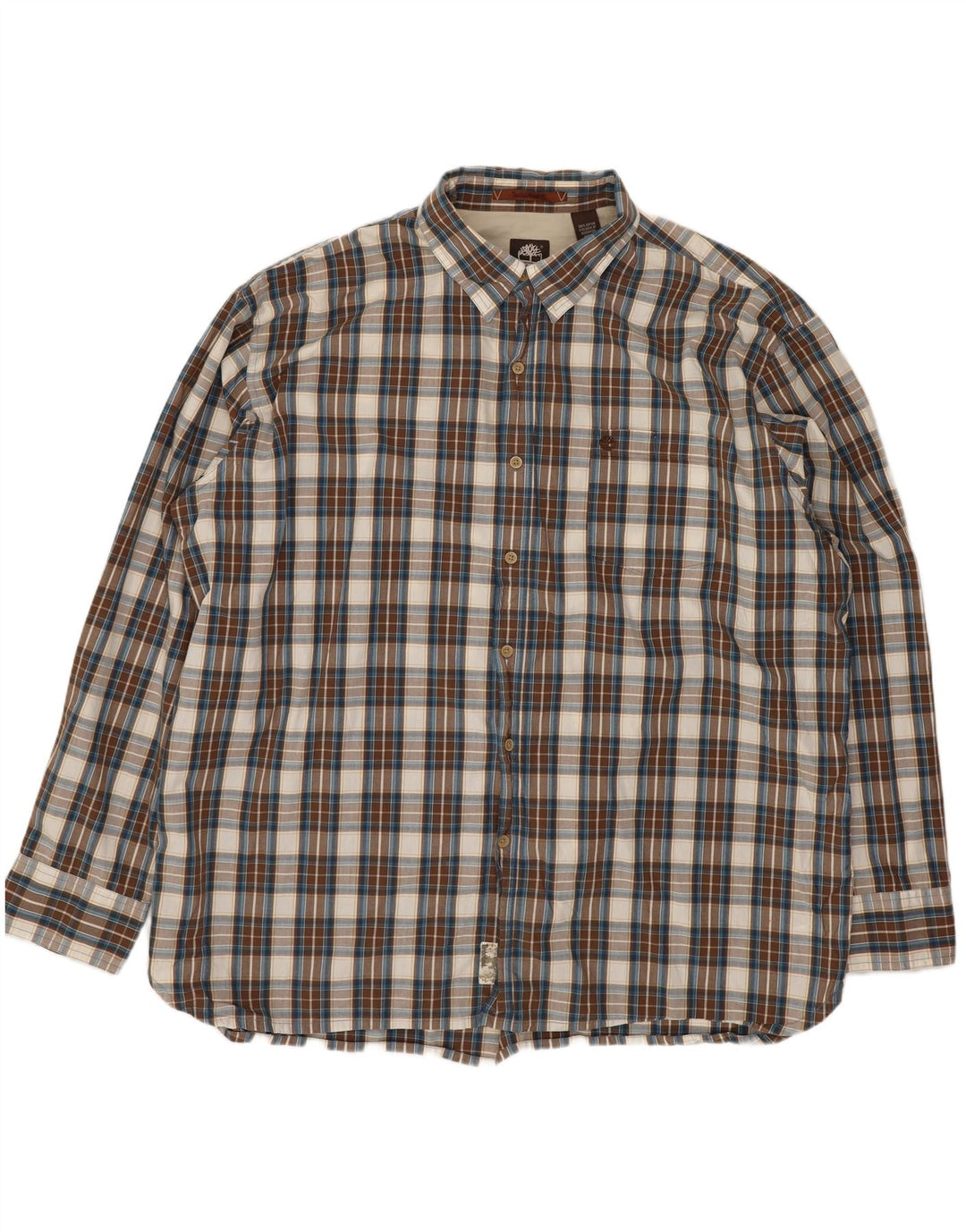 Timberland herreskjorte 2XL brun ternet bomuld