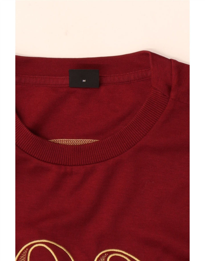 Hugo Boss Herre Grafisk Sweatshirt Jumper Medium Burgundy