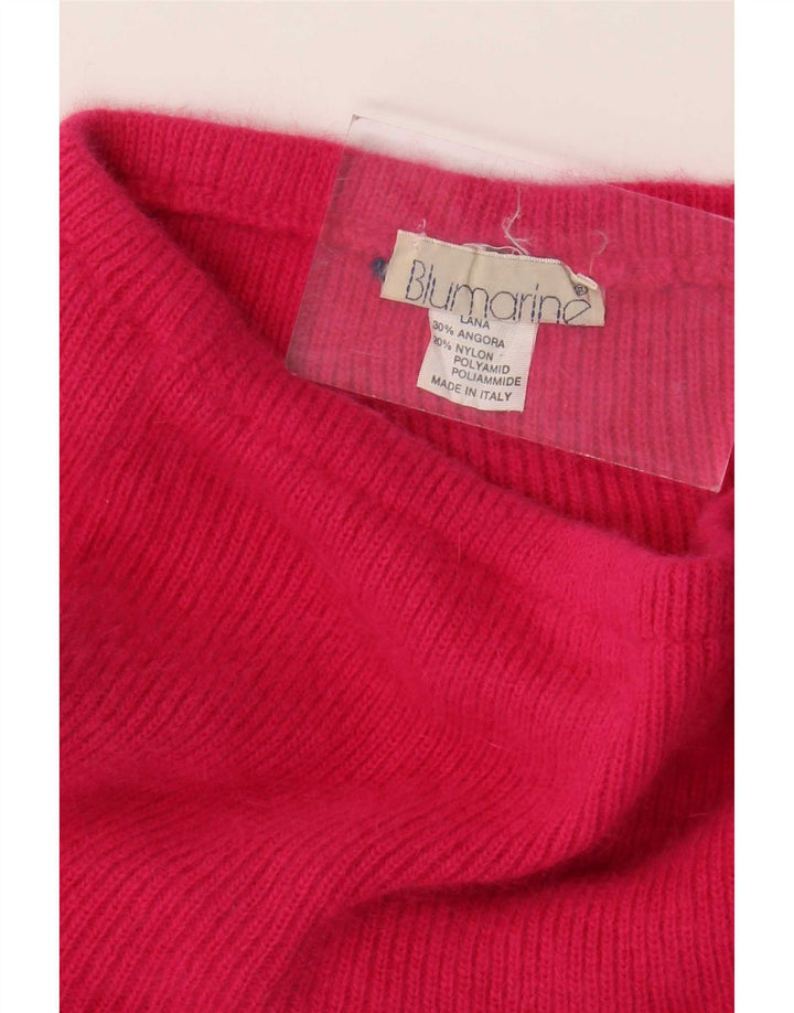 Blumarine strikket nederdel til kvinder W26 Lille flerfarvet Colourblock Uld