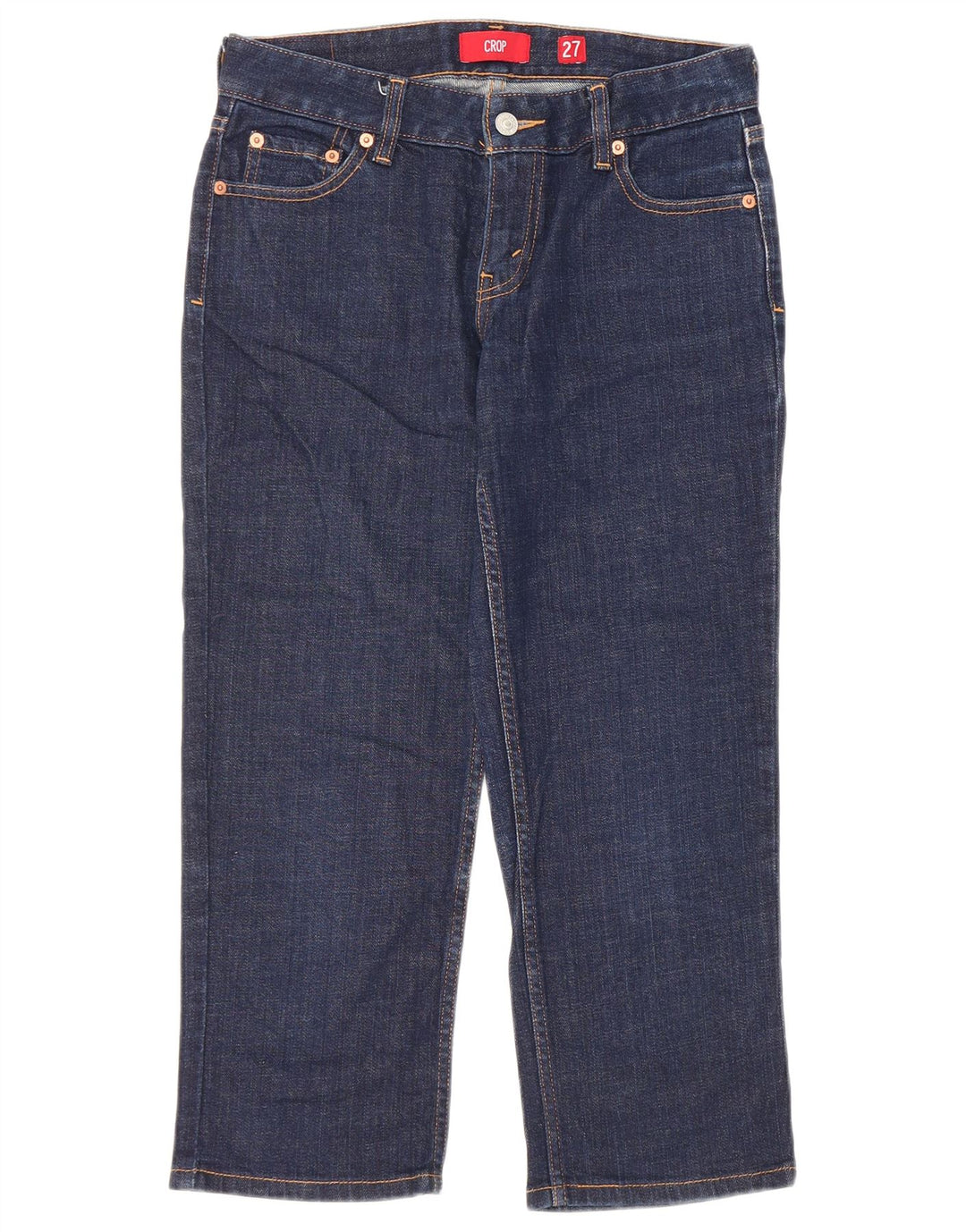 Levi's Dame Capri Cropped Jeans W27 L22 Marineblå Bomuld