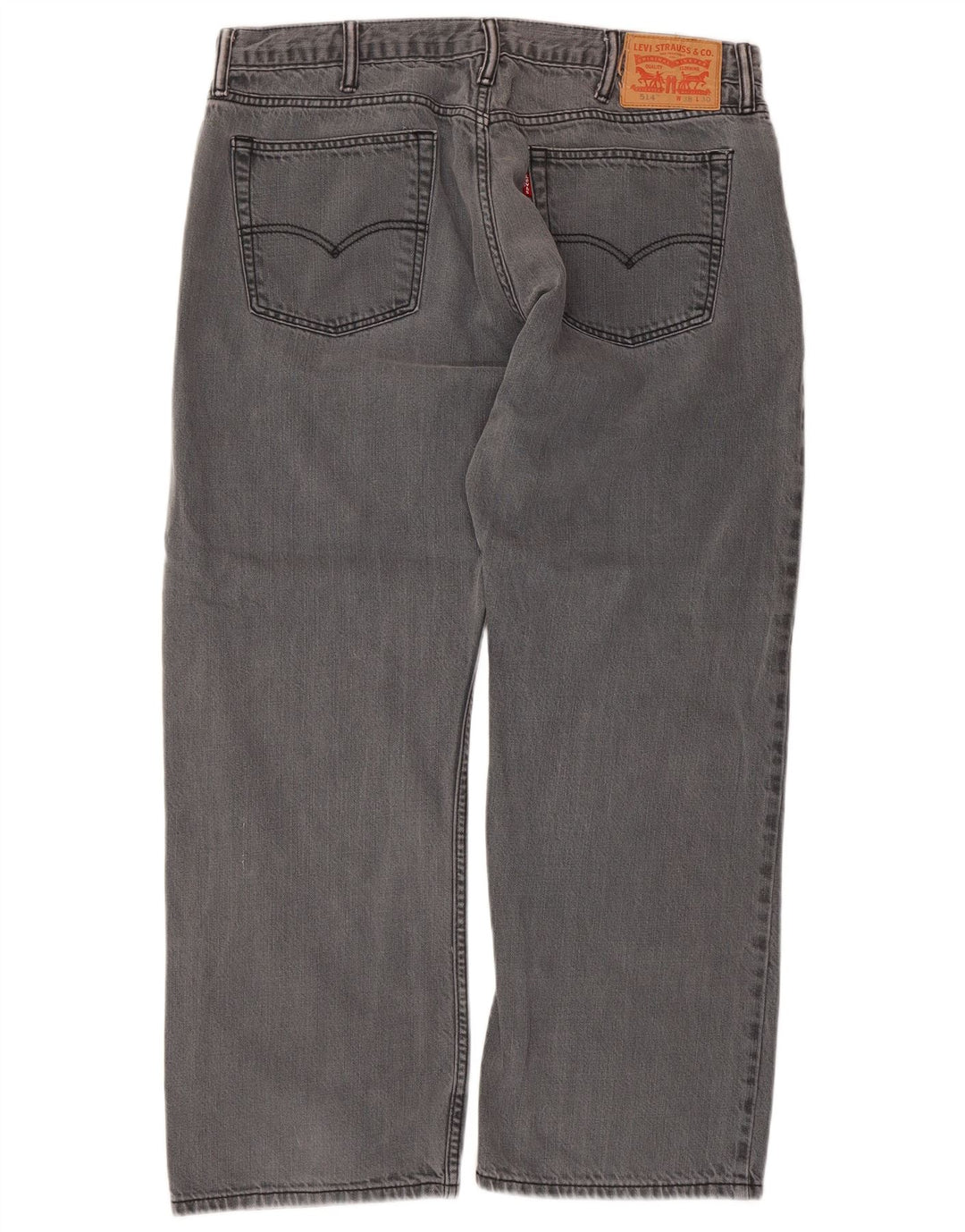 Levi's Herre 514 Straight Jeans W38 L30 Grå Bomuld