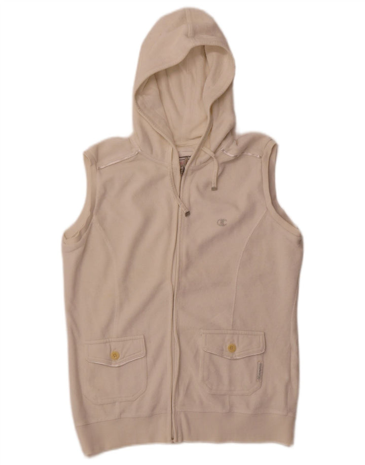 Champion Womens Heritage Fit Hættetrøje med lynlås UK 14 Medium White