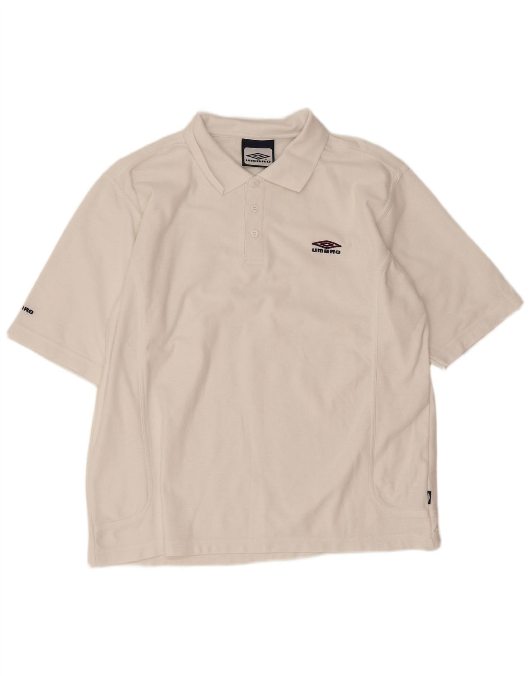 Umbro Herre Polo Shirt Stor Hvid Polyester Sports