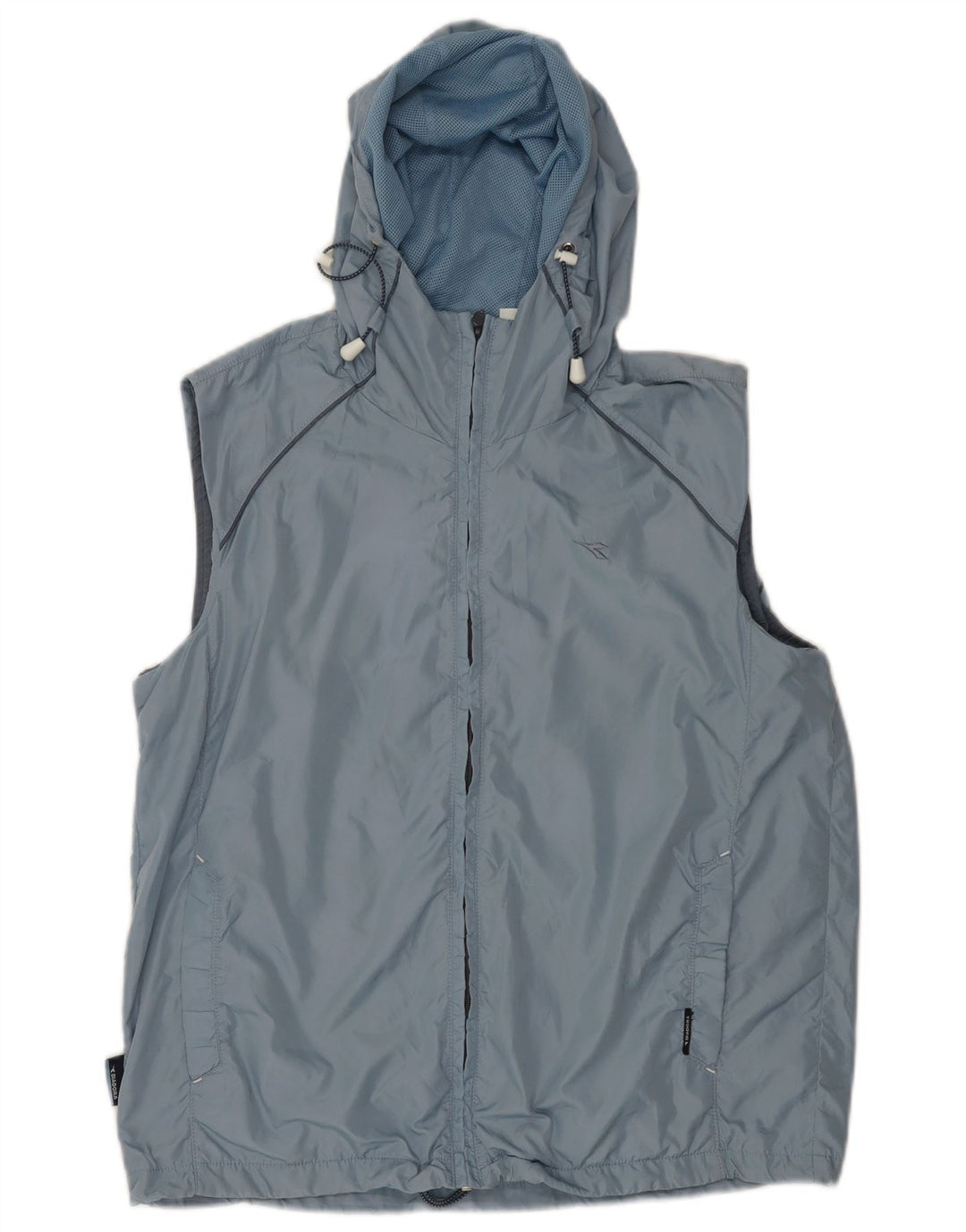 Diadora Dame Oversized hættetræningsdragt Topjakke UK 10 Small Blue