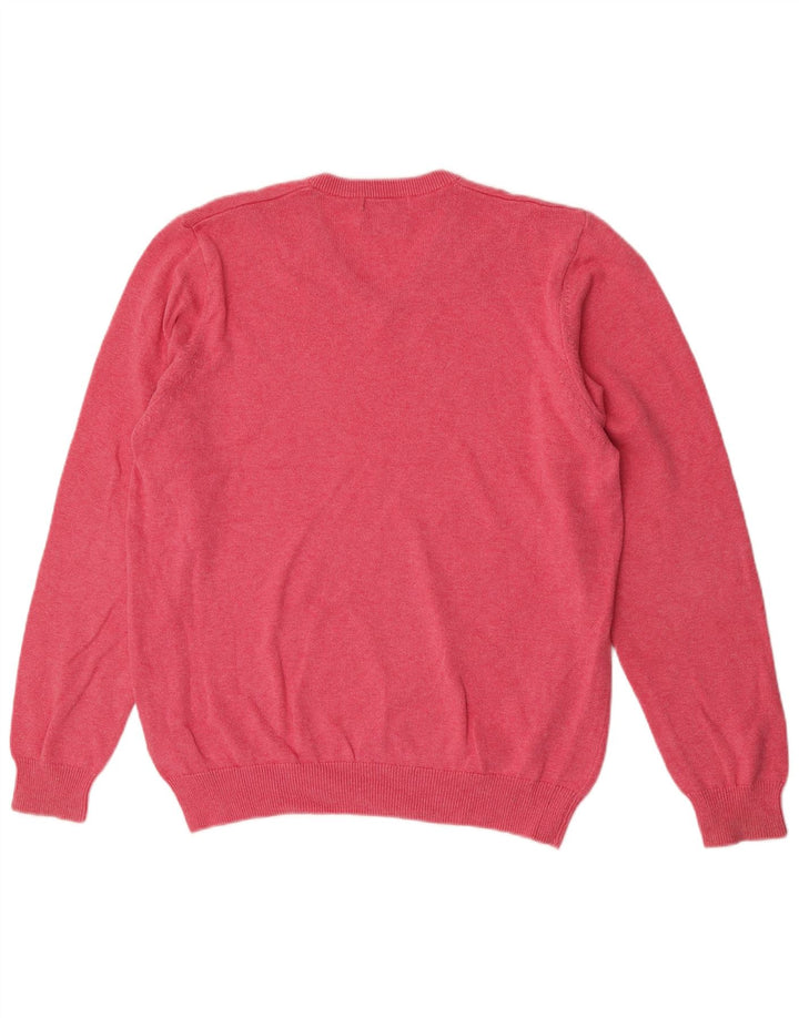 Marks & Spencer Herre V-hals sweater Stor Pink Bomuld