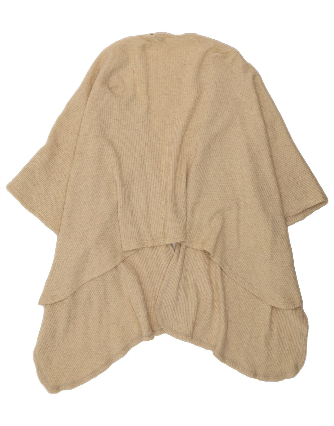 SISLEY Womens Poncho Cardigan Sweater One Size Beige Vintage Sisley and Second-Hand Sisley from Messina Hembry 