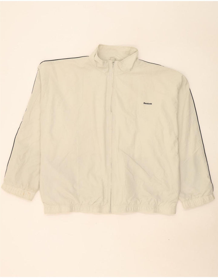 Reebok Træningsdragt til mænd Topjakke 2XL Hvid Polyester