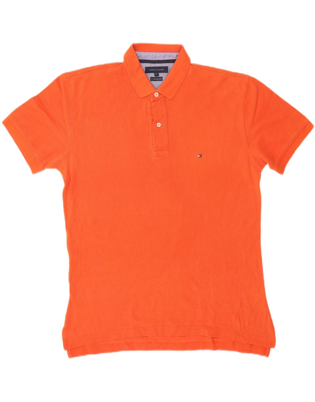 Tommy Hilfiger Polo Shirt til mænd XL Orange Bomuld