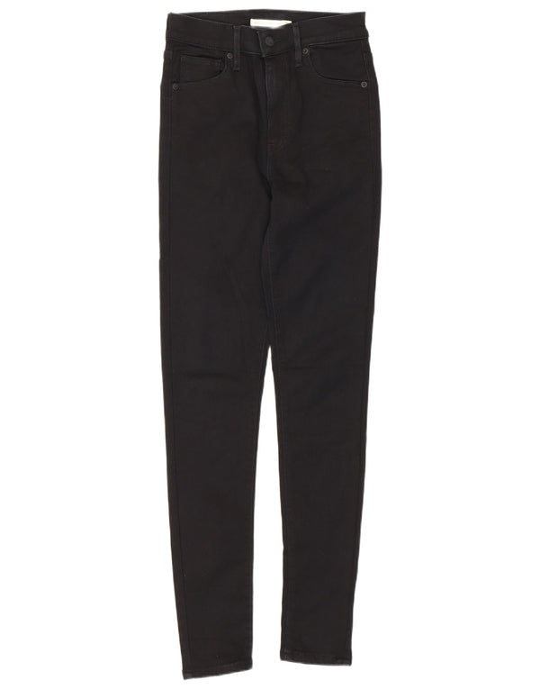 Levi's Kvinder Mile High Super Skinny Jeans W26 L30 Sort Bomuld
