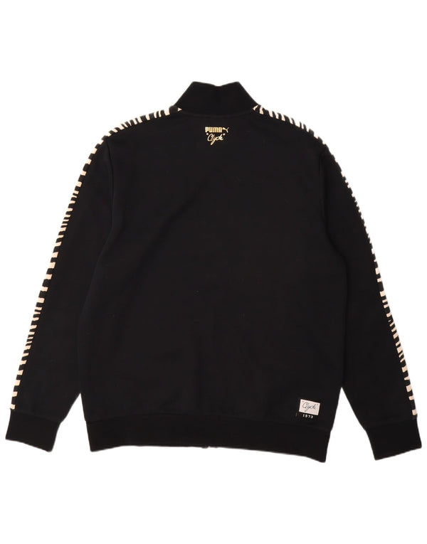 PUMA Herre Clyde træningsdragt Topjakke Stor sort dyreprint polyester