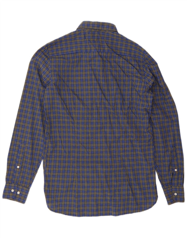 Tommy Hilfiger Herre Slim Fit skjorte Medium Blue Ternet Bomuld