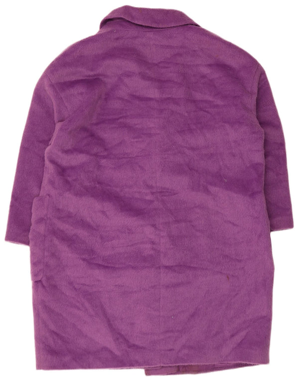 Marks & Spencer Dame Overfrakke UK 22 3XL Lilla Polyester