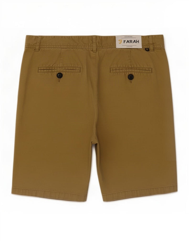 Farah Herre Chino Shorts Medium W32 Khaki Bomuld