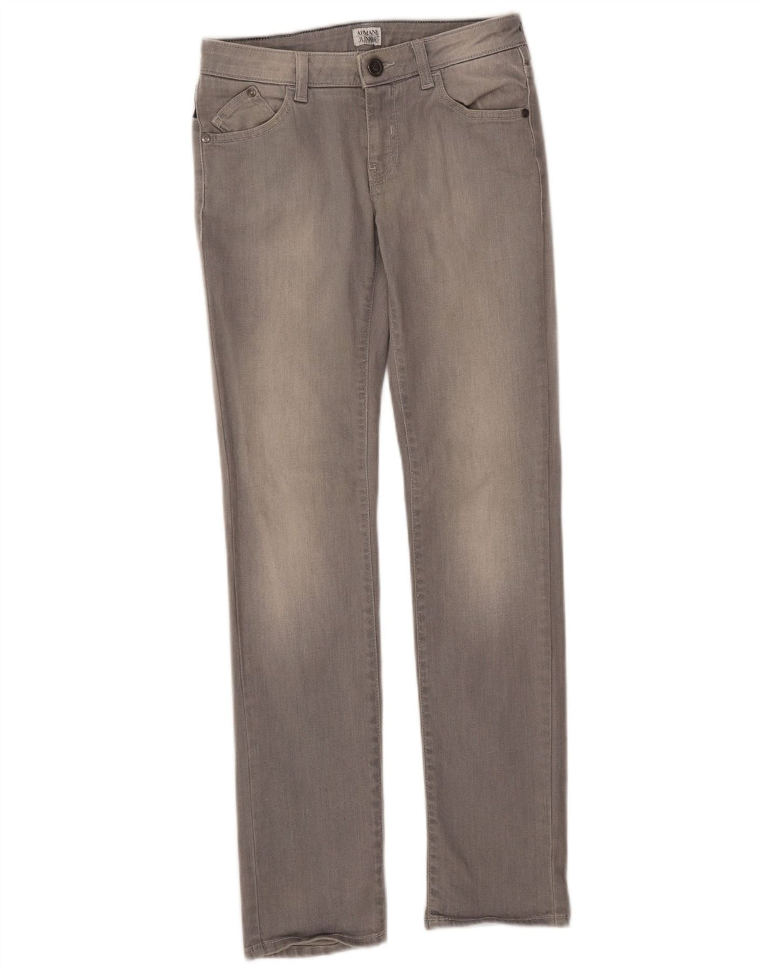 ARMANI JUNIOR Slim Jeans til piger 11-12 år W26 L29 Grå Bomuld