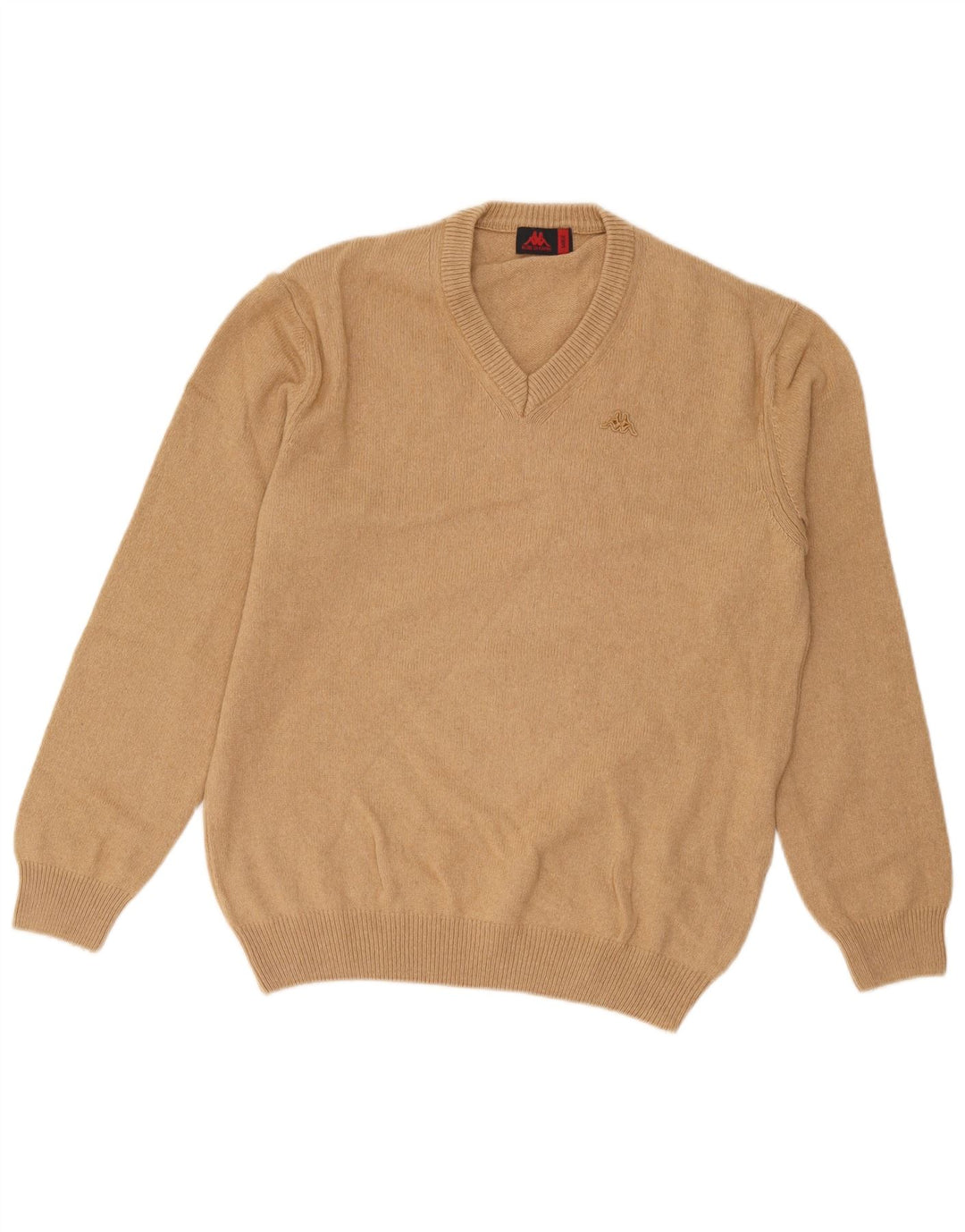 Kappa Herre V-hals sweater Stor brun bomuld