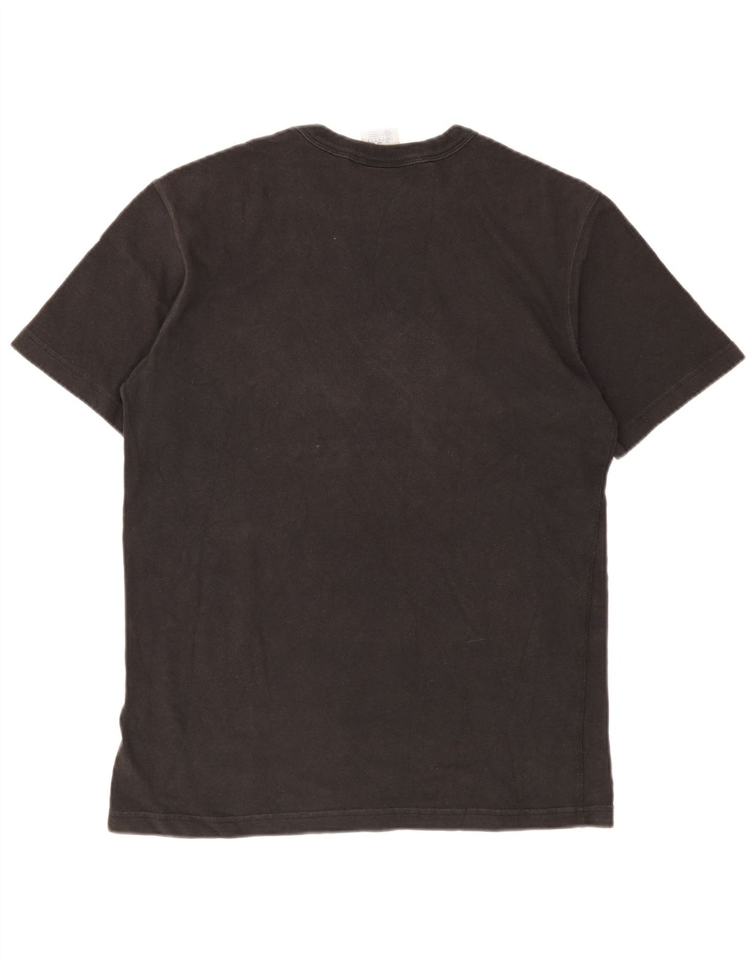 Champion Herre Grafisk T-Shirt Top Medium Sort Bomuld