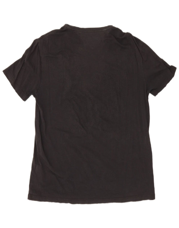 Tommy Hilfiger Herre T-Shirt Top XL Sort Bomuld