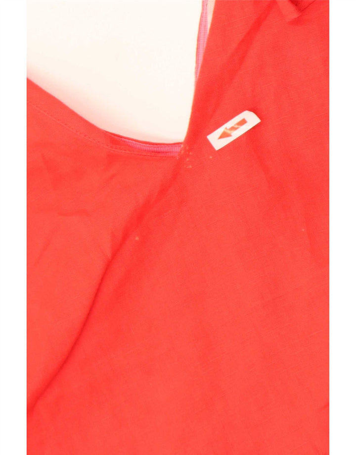 Boden Dame Ærmeløs bluse Top UK 16 Large Red Linen