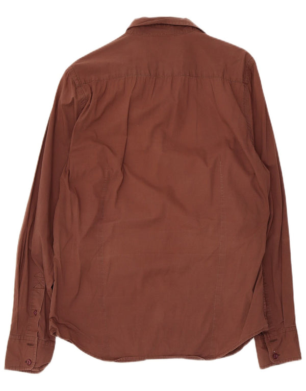 Lee herreskjorte medium brun bomuld