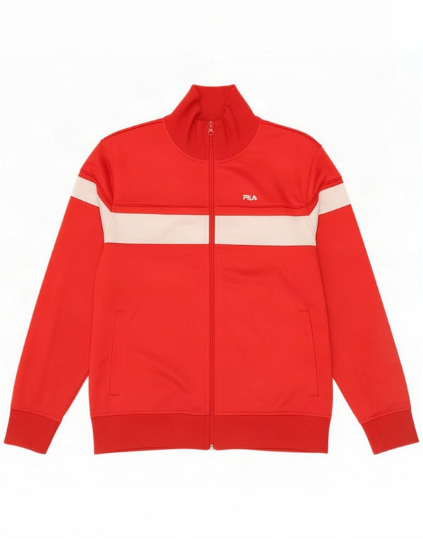 Fila Træningsdragt til mænd Top jakke Lille Rød Colourblock Polyester