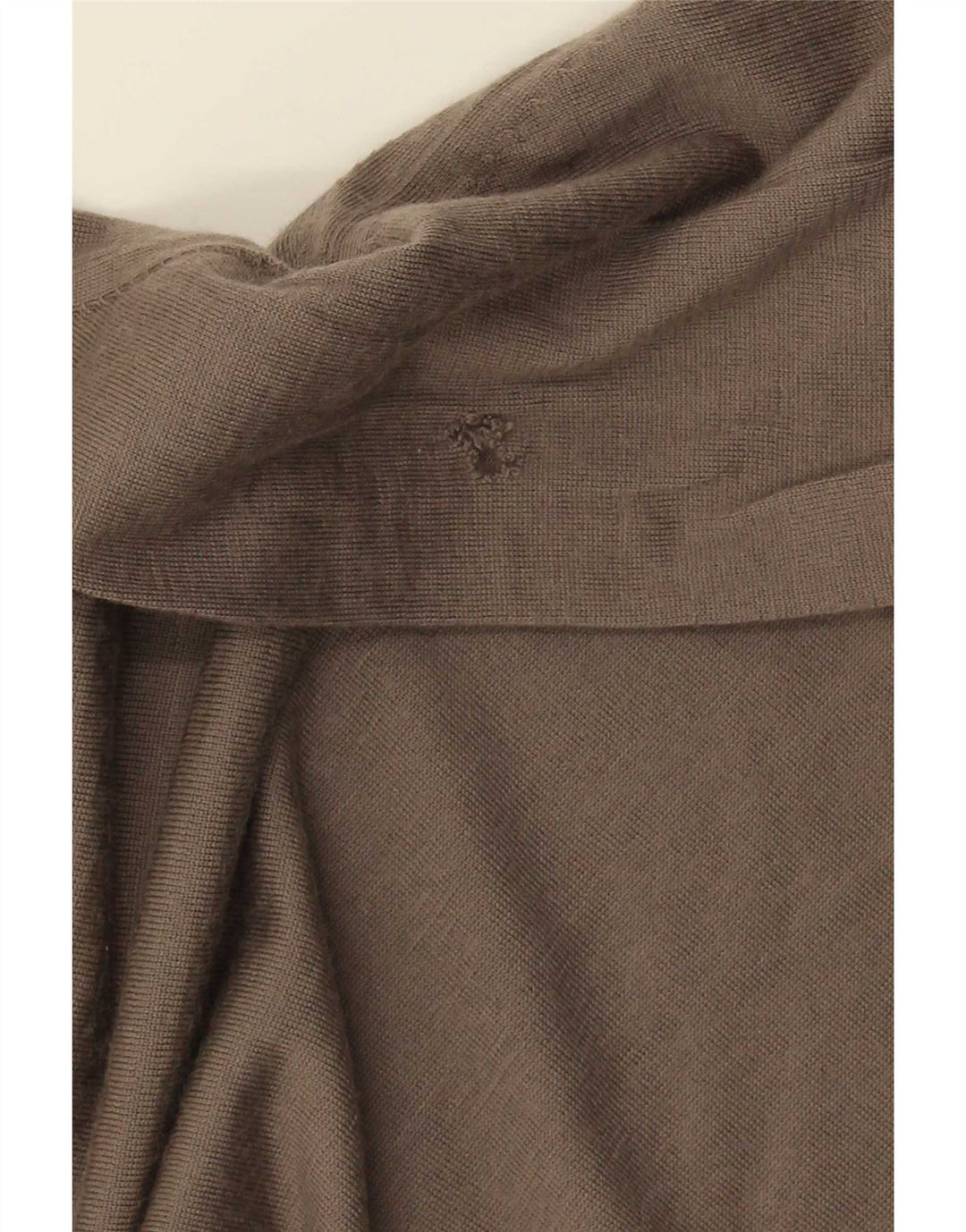 Massimo Dutti Herre Zip Neck Jumper Sweater 2XL Brun Uld