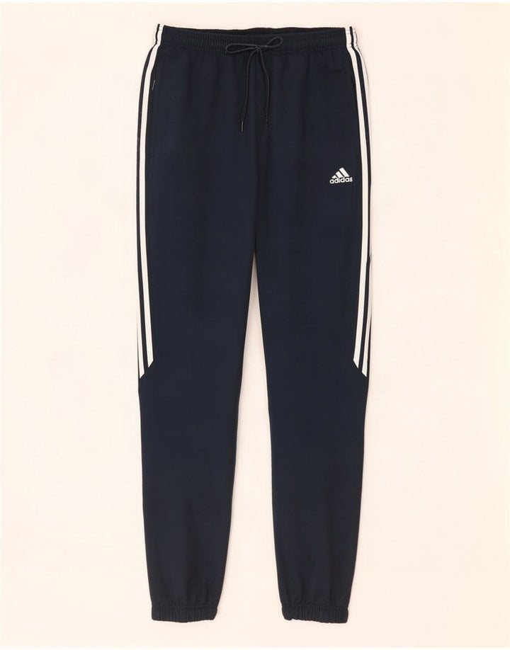 Adidas Herre træningsdragt Bukser Joggers Large Navy Blue Polyester