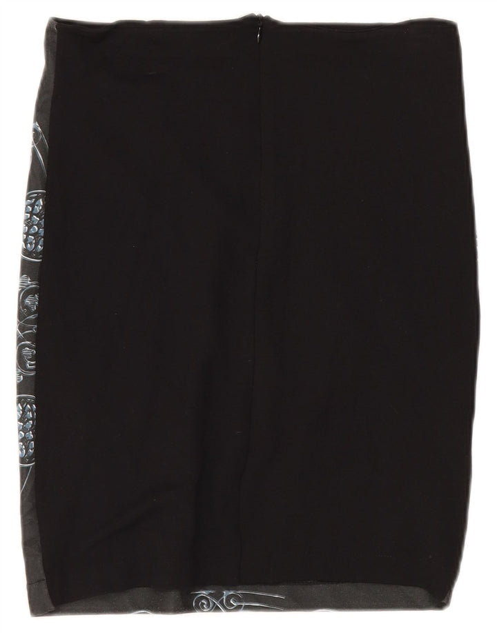 Desigual kvinders blyantnederdel Medium W30 Marineblå Paisley