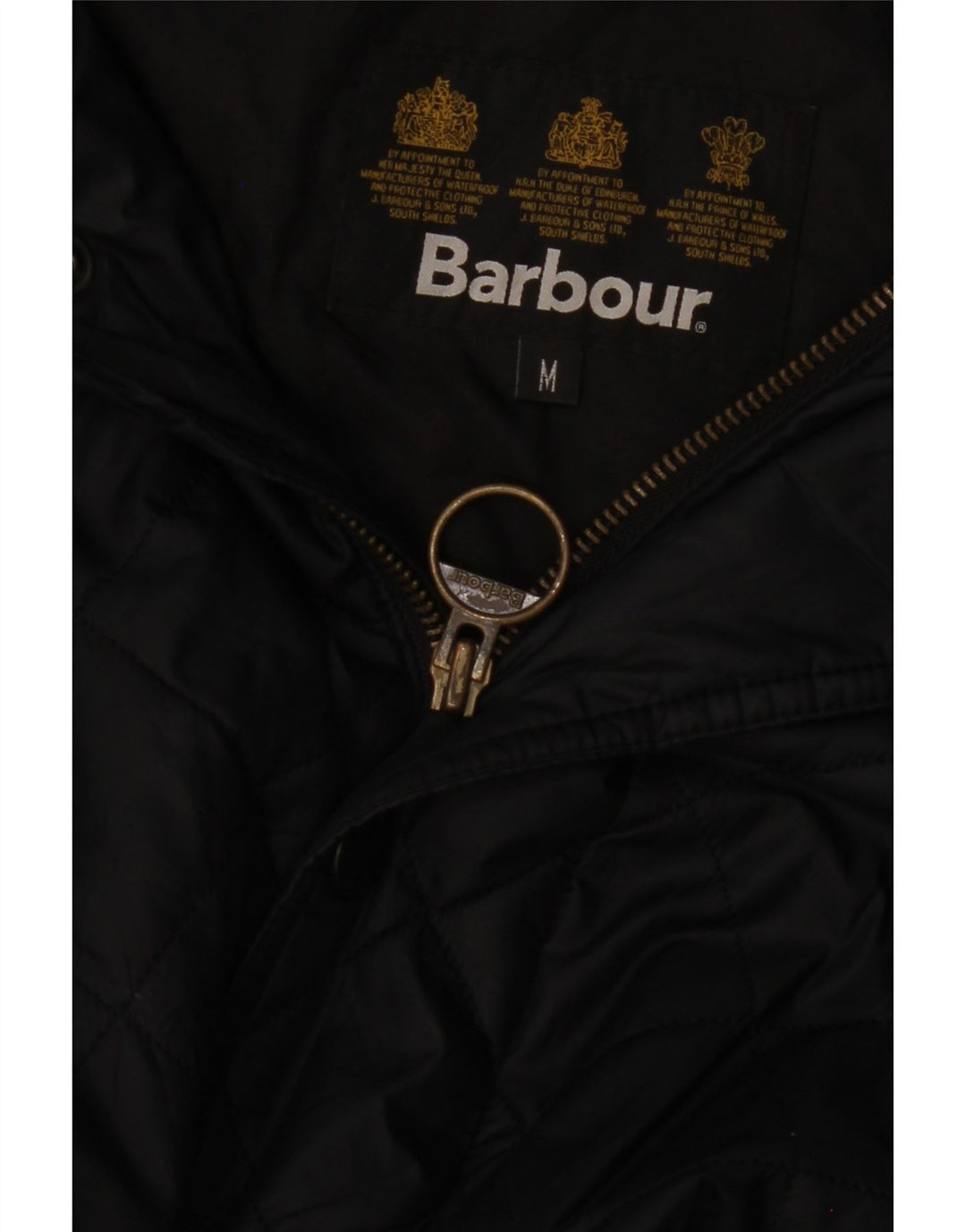 BARBOUR Mens Quilted Jacket UK 38 Medium Black Vintage Barbour and Second-Hand Barbour from Messina Hembry 