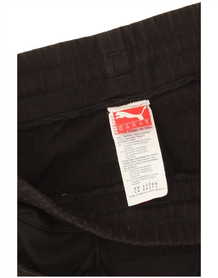 PUMA Bermuda sportsshorts til kvinder UK 8 Small Black Bomuld