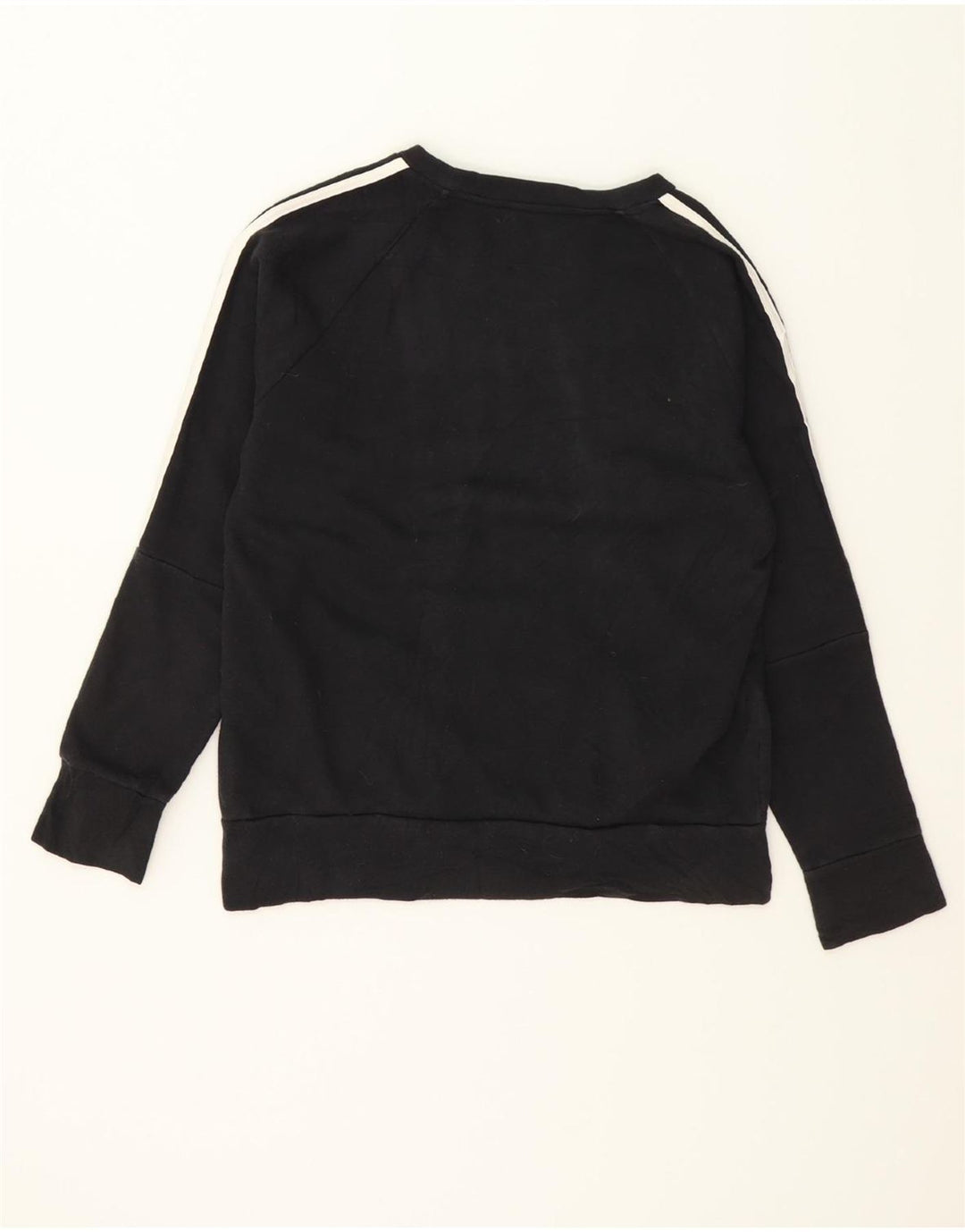 ADIDAS Womens Sweatshirt Jumper UK 12/14 Medium Black Cotton Vintage Adidas and Second-Hand Adidas from Messina Hembry 