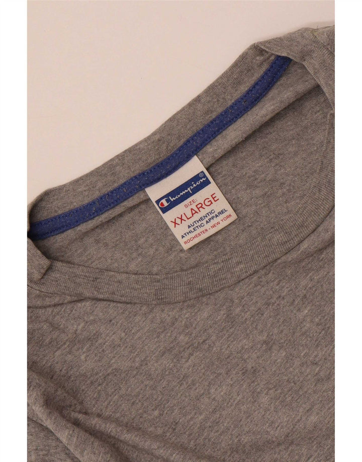 Champion Herre T-Shirt Top 2XL Grå